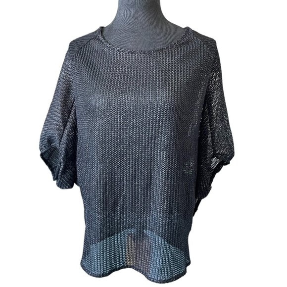 Zara Tops - #10 Zara Basic Contemporary Black Mesh Women's Top Size S